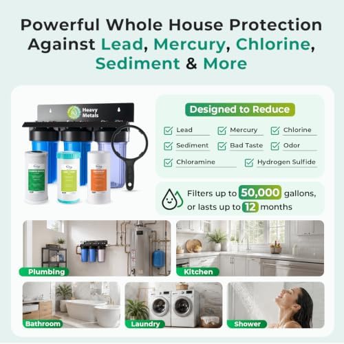 iSpring WGB31BC-KS Whole House Water Filter System w/Clear Filter Housing - Image 2