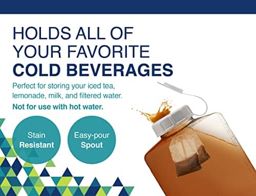 Arrow 2 Quart Jug for Cold Drinks - Clear View Plastic Refrigerator Bottle with Cap & Easy-Pour Spout - Graduated Markings - Ideal for Water, Iced Tea, Juice & Milk - BPA Free - Made in USA - Image 4