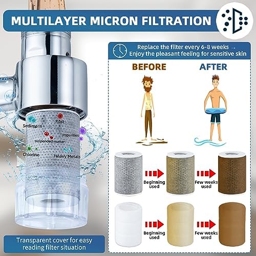 1080°Swivel Faucet-Extender with Water Filter - 8 Pcs Replacement Filter, 2 Mode Water Spray Aerator, Solid Brass Faucet Sprayer Extender Universal For Bathroom Kitchen Laundry Sink Faucet - Image 3