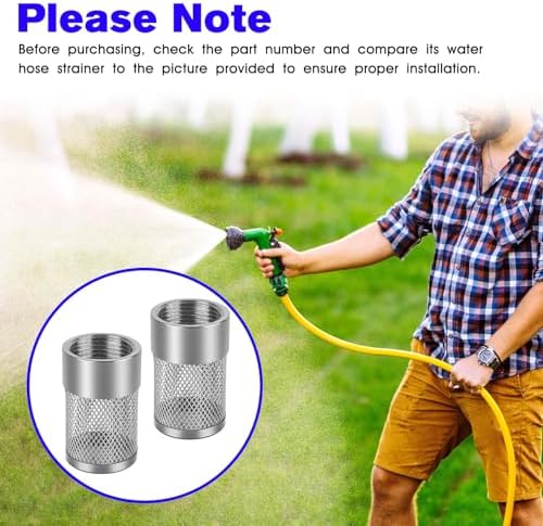 Inlet Suction Strainer Mesh Filter 25MM Water Hose Strainer for Livewell Pump, Industrial Plumbing Inline Strainers and Sprayer Garden Hose Suction Line, Garden Hose Filter Screen - 2PCS - Image 7
