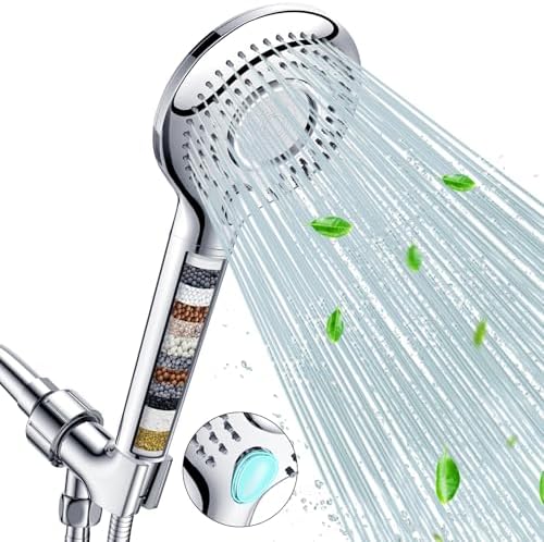 FEELSO Filtered Shower Head with Handheld, High Pressure Shower Filter Head by FEELSO