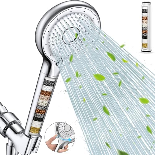 FEELSO Filtered Shower Head with Handheld, High Pressure Shower Filter Head by FEELSO