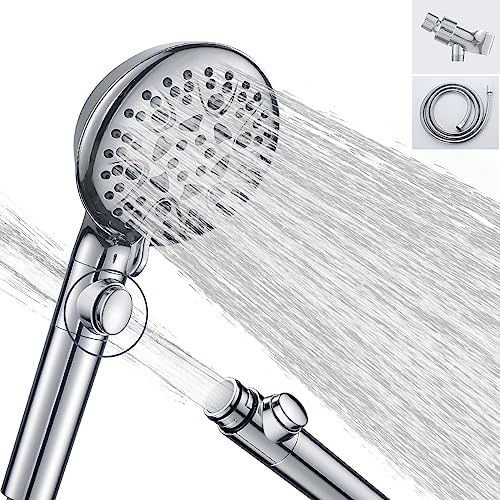 Handheld Shower Head with 79inch Extra Long Hose,ON OFF Switch. by WHZeffect