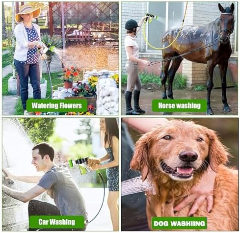 RUIFANDA Dog Wash Sprayer Outdoor with 8 Spray Modes, Soap & Shampoo Dispenser Dog Sprayer Hose Attachment, Pet Wash and Garden Hose Nozzle for Watering Plants, Car Wash, Showering Pet - Image 4