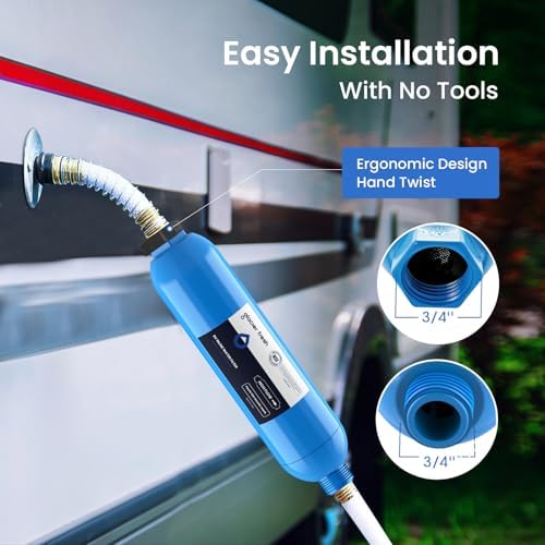 GLACIER FRESH RV/Marine Water Filter with 2 Flexible Hose Protectors 4 Pack - Image 5