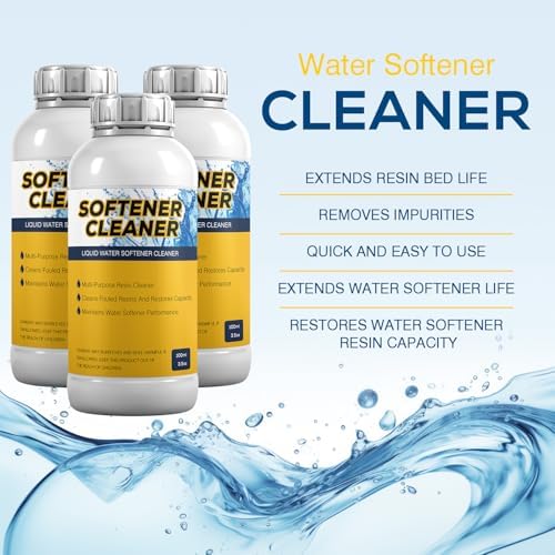 4-Pack Liquid Water Softener Cleaner, Water Softener Cleaner Solution - Image 3