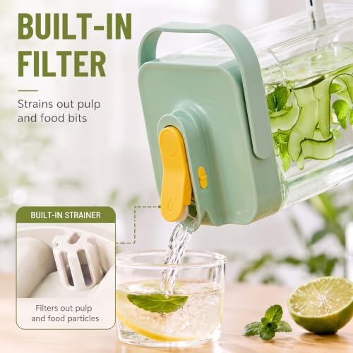 0.9 Gallon Drink Dispenser with Spigot and Filter, Beverage Container - Image 6