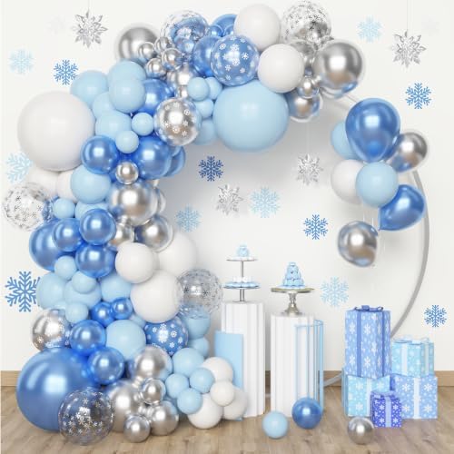 Amandir 153pcs Blue White Balloon Arch Garland Kit Different Sizes - Image 3