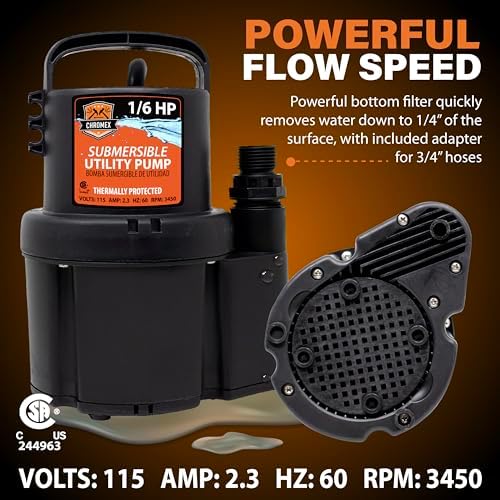 Chromex Tankless Water Heater Flush Kit with NSF Certified Concentrated Vinegar, Dilutes to 4 Gallons and 1/6HP Extra Strength Pump - Image 6