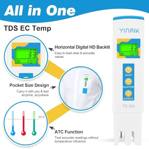 YINMIK TDS Meter EC Tester Water PPM Meter Digital Conductivity Reader - Image 6