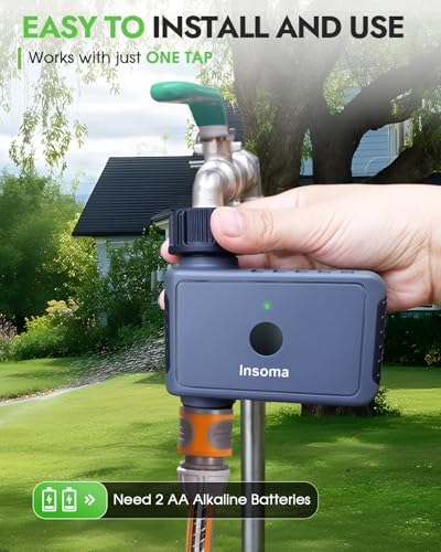 Insoma Sprinkler Timer with Remote Control, Water Hose Timers, Turns Water Off Automatically, Up to 120 Minutes of Run Time, Irrigation Timer for Lawn, Drip, Soaker Hose, and Garden, 1 Outlet - Image 5
