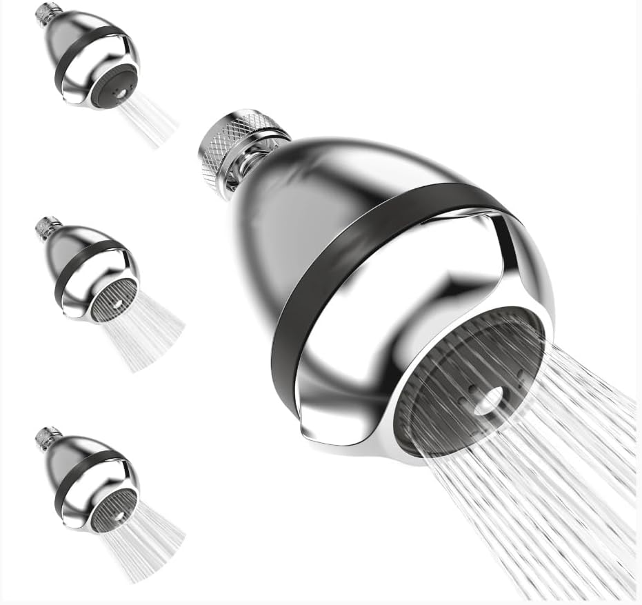 Extreme performance for low water pressure The Fire Hydrant Spa Short Chrome Massager Shower Head - Image 4