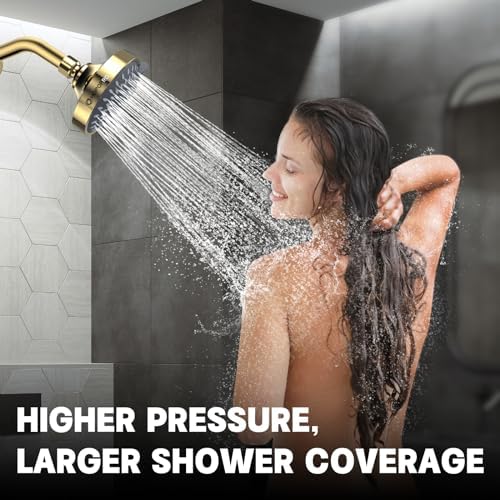 High Pressure Shower Head, HOPOPRO 5-Mode Fixed Showerhead, NBC Recommended - Image 5