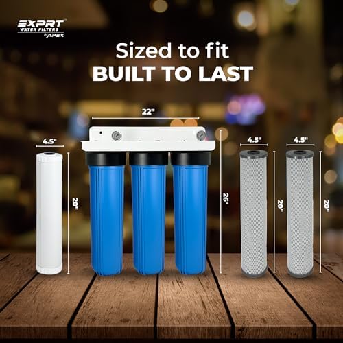 3-Stage Whole House Anti-Scale Water Conditioner & Filter Remove Scale Chlorine Chemical Odor & Taste- Salt Free 1" NPT - Image 6