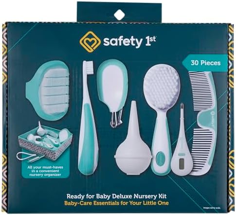 Safety 1st Nursery Care Health & Grooming Kit, Pyramids Aqua, One Size - Image 2