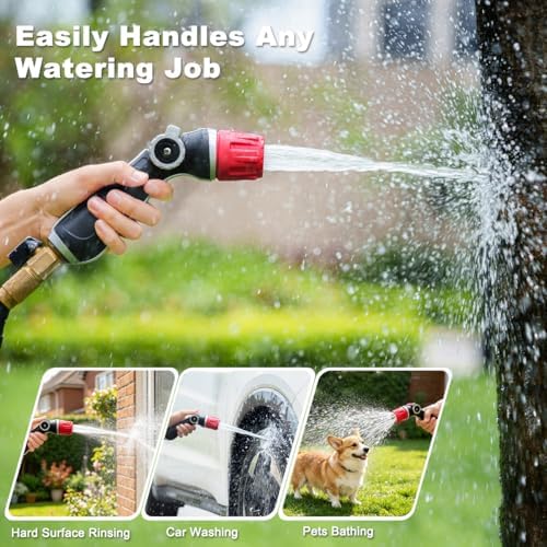 FANHAO Upgraded Metal Garden Hose Nozzle Heavy Duty, 30% Higher Water Flow - Image 6