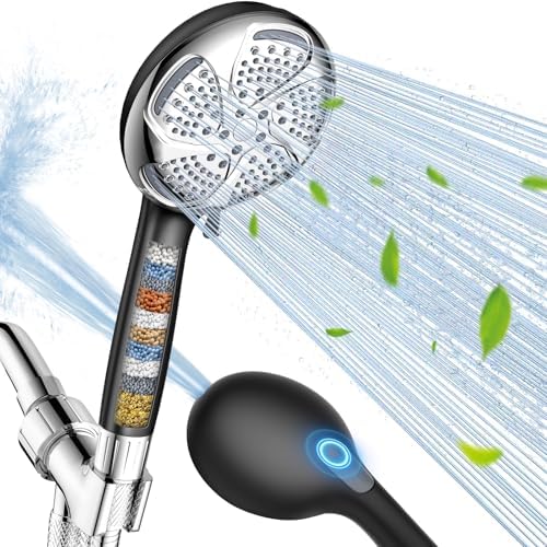 FEELSO Filtered Shower Head with Handheld, High Pressure 7-Spray Showerhead by FEELSO