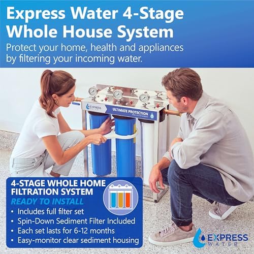 Express Water Whole House Water Filter System, Ultimate Protection, 3-Stage - Image 2