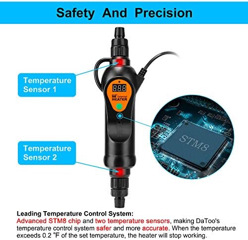 DaToo Aquarium External Heater in-Line Fish Tank External Heater 300W for Canister Filter - Image 3