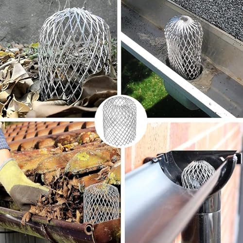 Metal Meshes Roof Gutters Aluminum Gutters Guard Strainer Stop Blockage Drain Pipe Covers Spouting Filter Caps Drain Pipe Covers - Image 2