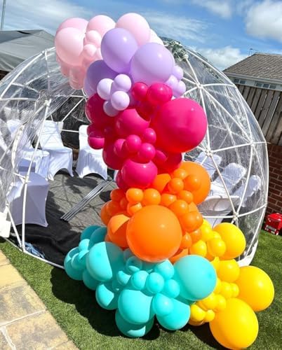Tropical Balloon Arch Kit, 129Pcs Summer Rainbow Balloons - Image 6
