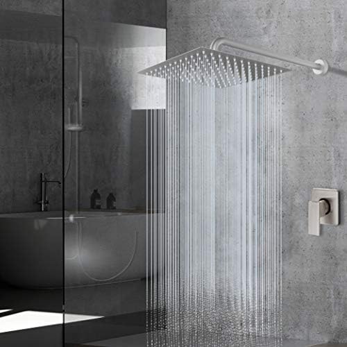 Voolan Rain Shower head, High Pressure Shower Head Made of 304 Stainless Steel, Relaxed Shower Experience Even at Low Water Flow and Pressure (10" Brushed Nickel) - Image 6