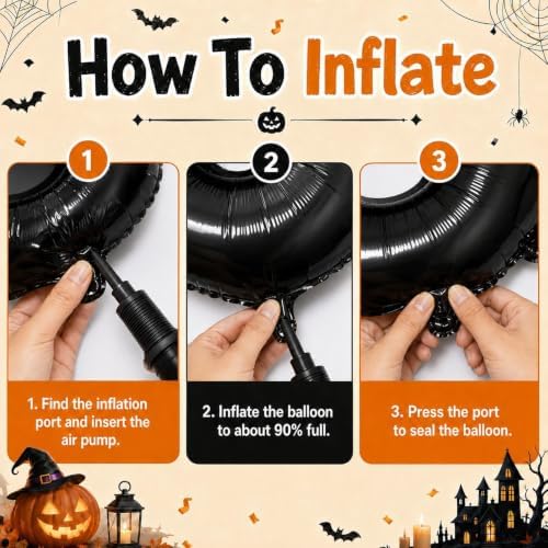 Halloween Balloon Arch Kit with BOO Foil Balloons for Halloween Party Decor - Image 3