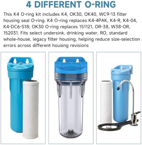 K4 OK30 OK40 WC9-13 O-Ring Kit for OMNIFilter Culligan Water Filter Housing - Image 3