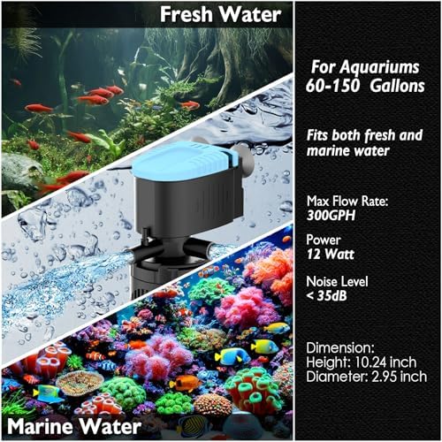AquaMiracle Water Flow Adjustable 3-Stage Aquarium Filter with Aeration - Image 6