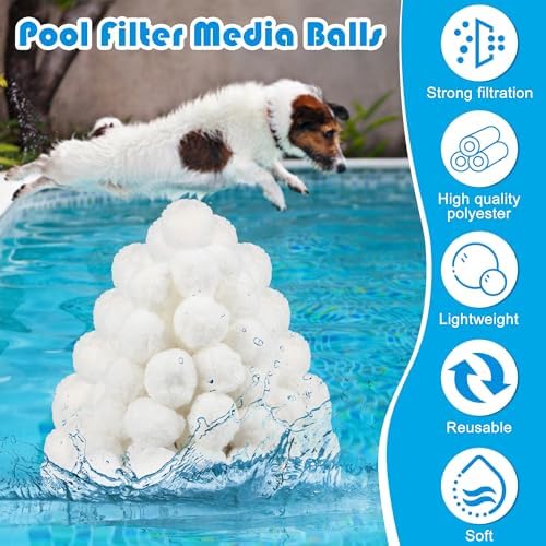 4.6LB Pool Filter Ball, Pool Sand Filters Media Ball for Sand Pump - Image 3