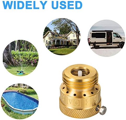 Vacuum Breaker Hose Bib Backflow Preventer, 3/4 Inch, Anti-Siphon Vacuum Breaker, Brass Plumbing Fitting,Lead-free brass(6PCS) - Image 5
