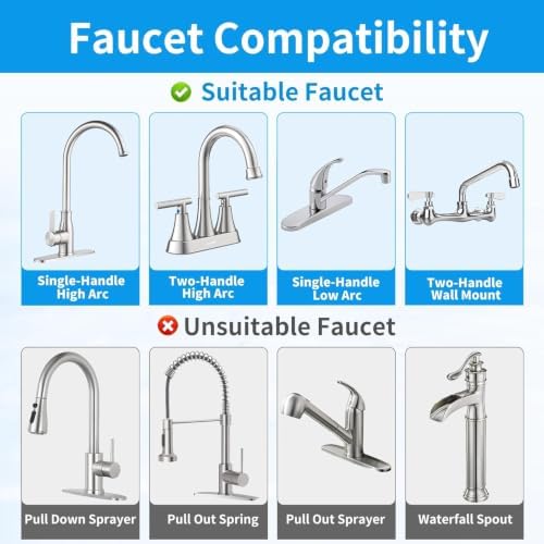 WINGSOL Visible Window Faucet Water Filter Stainless Steel, 360° Rotating Water Filter for Sink Faucet, NSF/ANSI 42&53, 350 Gallons Capacity, Reduces PFAS, Lead, Chlorine & Microplastics - Image 3