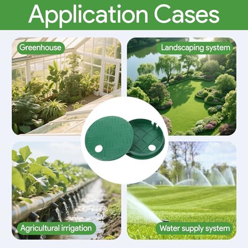 4Pcs Sprinkler Valve Cover, ID 5.5" OD 6" Sprinkler Covers for Outside Sprinkler Irrigation System, Round Irrigation Valve Box Cover Lid for Garden, Lawn Yard Irrigation Box (6 Inch) - Image 7