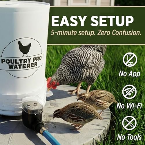 Poultry Pro Water Timer, Customized Electronic Water Timer for Garden Hose with Duration & Frequency, Watering Timers for Animals, Plants, Hands-Free Watering System, 2 AAA Battery (Not Included) - Image 3
