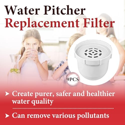 9 Pcs Water Pitcher Filters Compatible with Clearly Filtered Water Pitcher - Image 2