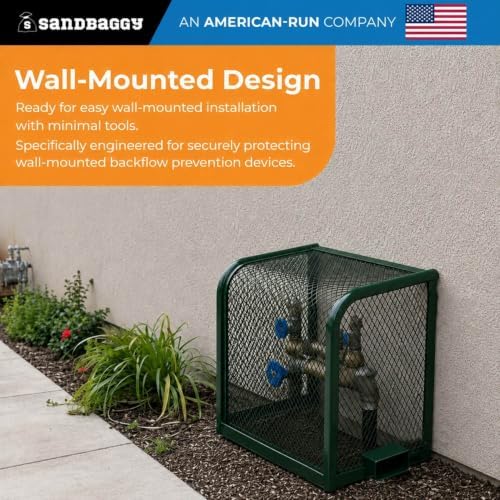 24"x24"x12" Wall-Mounted Backflow Security Cage – Backflow Preventer Enclosure (Green) - Sandbaggy (10) - Image 6