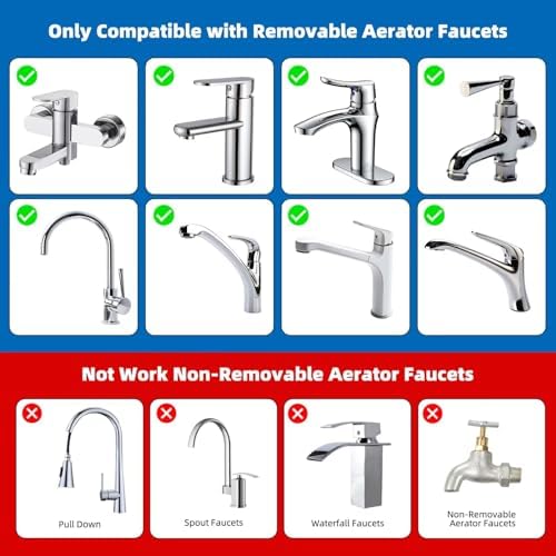 11-PCS Brass Faucet Adapter Kit, Male/Female Sink Faucet Aerator Adapters - Image 5