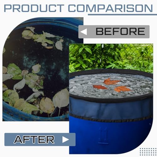 SATINIOR 4 Pcs 24.8 Inch Pop-up Rain Barrel Mesh Cover - Image 5
