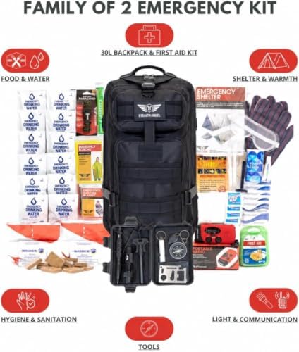 Stealth Angel Survival - 72 Hour Family Emergency Kit - 1-5 Person Survival Bag for Earthquakes, Hurricanes, and Other Natural Disasters - Image 5