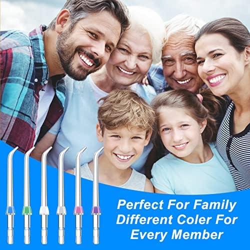 Water Flosser Replacement Tips, Replacement Classic Jet Tips for Waterpik Flosser Oral Irrigator & Dental Flosser (6 Classic Jet Tips) - Image 2