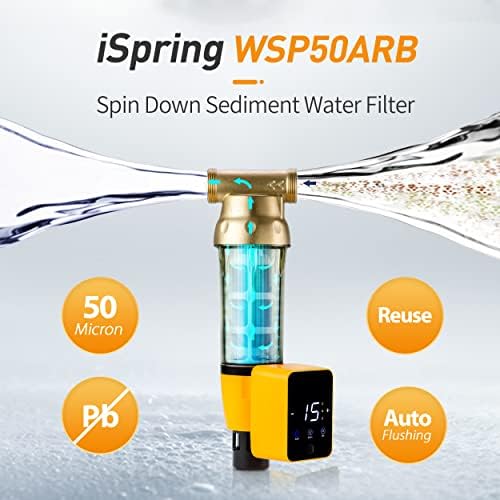 Express Water Ultimate Protection Whole House Water Filter System + iSpring WSP50ARB Spin Down Sediment Water Filter - Image 7