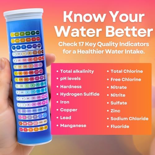 17-in-1 Drinking Water Test Kit -125 Parameters Tests Strips for Home, Tap and Well Water Quality Testing -Detects Hardness, Lead, Iron, pH, Copper, Fluoride & Chlorine-Easy Accurate Result - Image 5