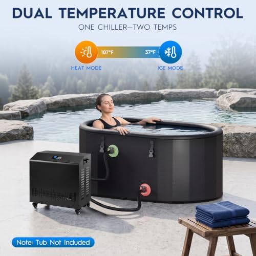 WiFi Smart 1HP Cold Plunge Water Chiller with Double Filter System - Image 2
