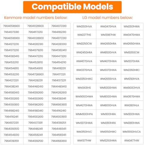 【 】4681EA2001T OEM Washer Drain Pump, Compatible with LG & Kenmore Washing Machines, with an additional seal ring kit - Image 2