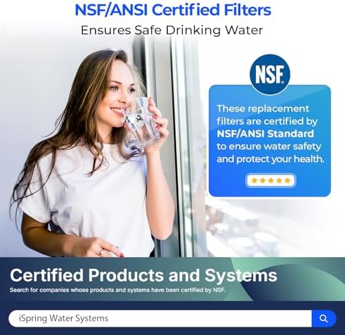iSpring FA15 Alkaline Inline Under Sink Water Filter, 10” x 2” with 1/4” Quick Connect, NSF Certified, Add-on for RO Systems, Balances pH & Restores Minerals - Image 2