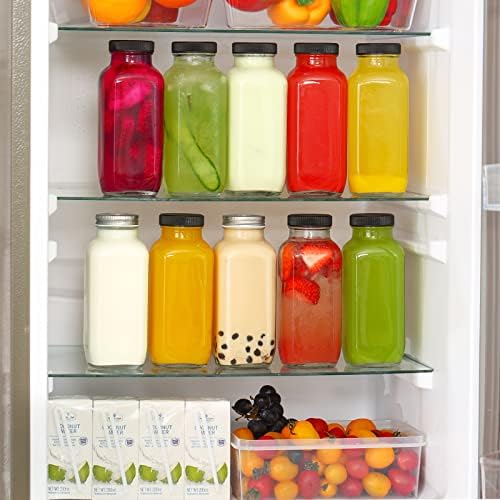 CUCUMI 10pcs 16oz Glass Juice Bottles with Lids - Image 5