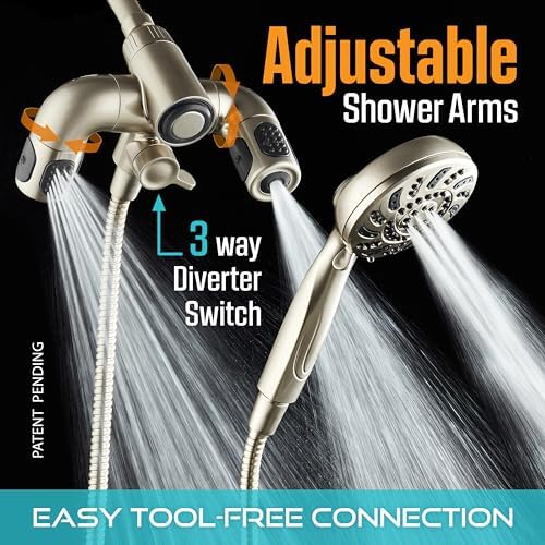 AquaDance High Pressure 156-mode Handheld Shower Head Combo with Hydro Arms - Image 7
