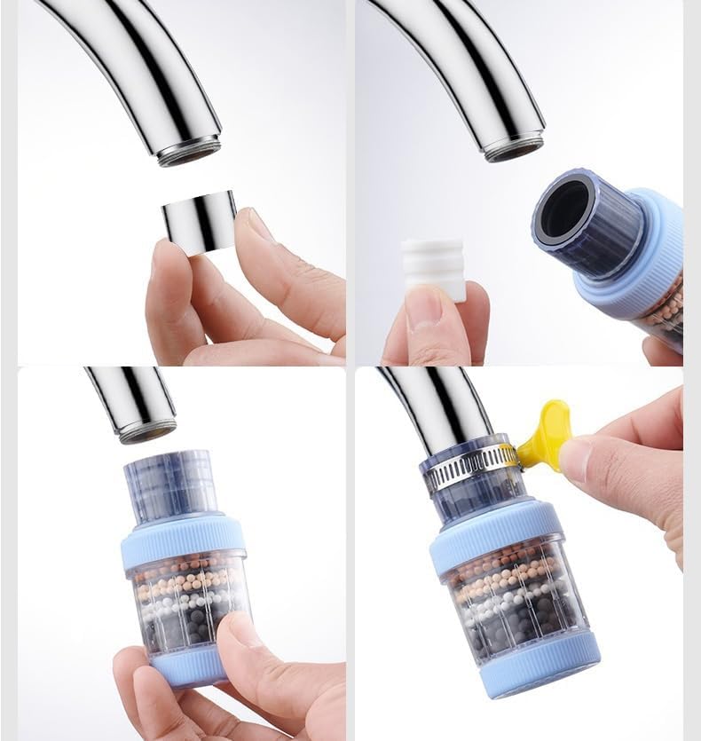 3 Pack Water Filter, Activated Carbon Filtration, Removes Chlorine, Fluoride, Heavy Metals, Hard Water for Home Kitchen Bathroom - Image 7