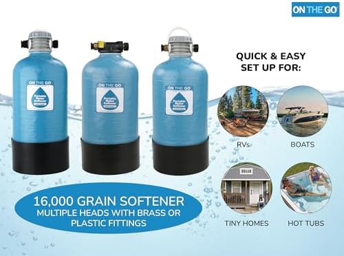 OTG4-DBLSOFT-Portable 16,000 Grain RV Water Softener (NOT made in China, assembled by U.S. Workers in Indiana) - Image 4
