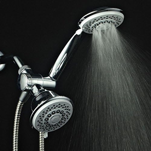 AquaStorm by HotelSpa 30-Setting SpiralFlo 3-Way HIGH PRESSURE Luxury Shower Head/Handheld Showerhead Combo. California Model with Removable 1.8 GPM Flow Regulator, Economy Mode, Chrome Finish - Image 6